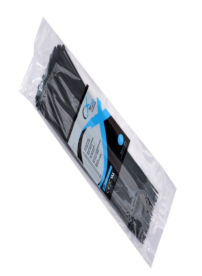 Tycab Nylon Cable Ties 300 mm, 12 Inch, Pack of 100, Black - Image 1
